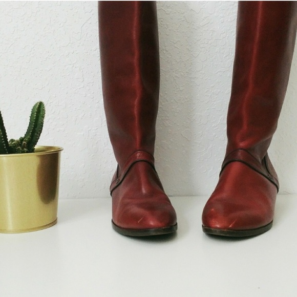 Vintage Leather Riding Boots - Picture 2 of 8